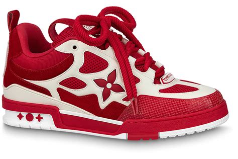 Louis Vuitton Red 'LV Skate' Sneakers 